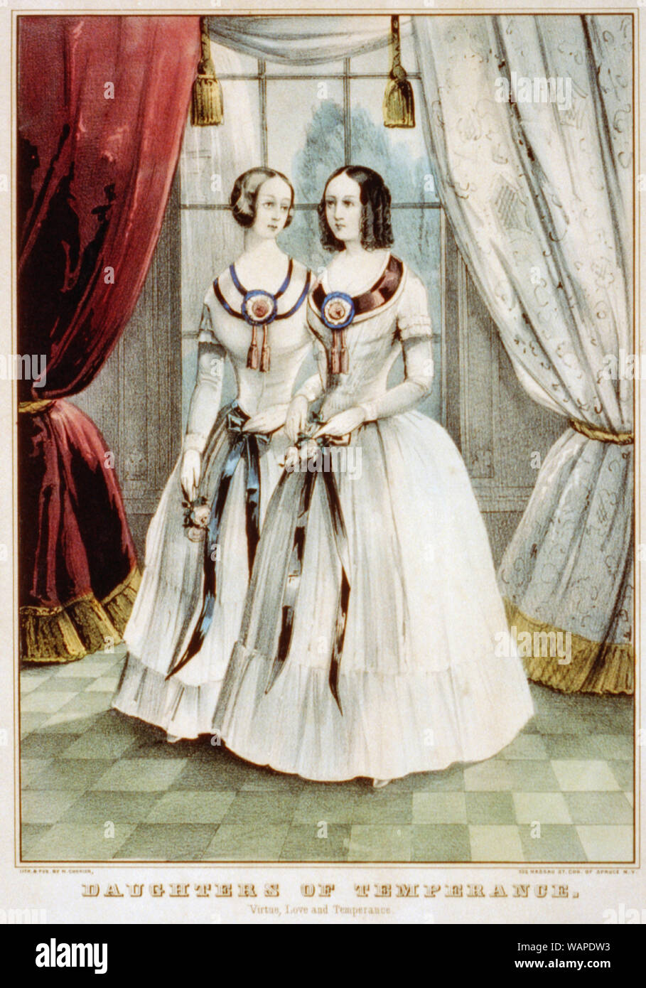 Fille de la tempérance : la vertu, d'amour et de la tempérance Banque D'Images