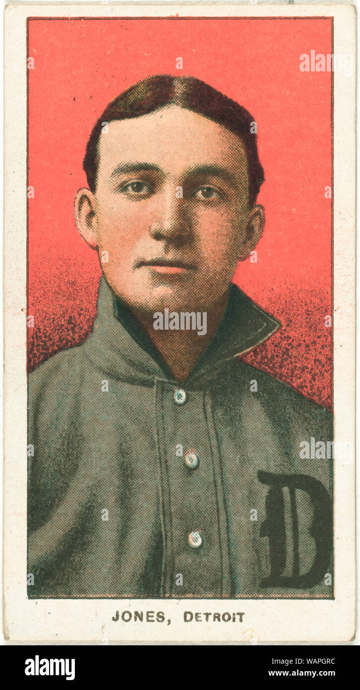 Davy Jones, Tigers de Detroit, carte de base-ball portrait Banque D'Images