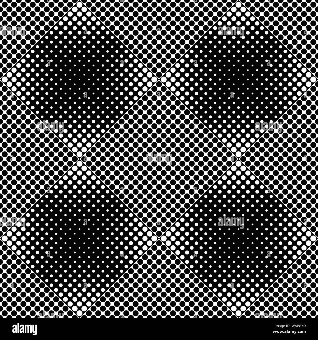 Cercle continu géométrique motif de fond - résumé graphique vectoriel monochrome Illustration de Vecteur