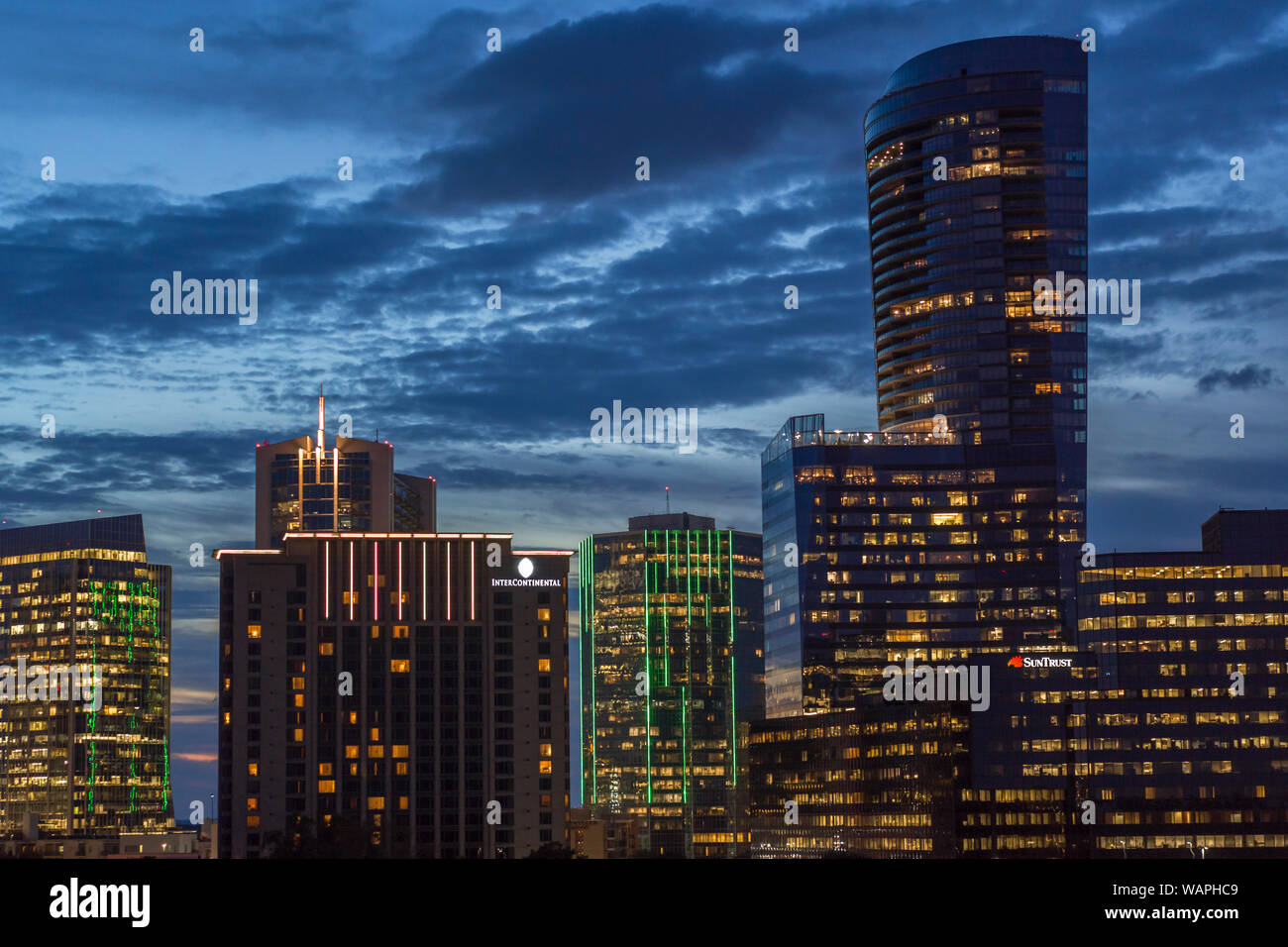 Toits de Buckhead, Atlanta, Géorgie Banque D'Images