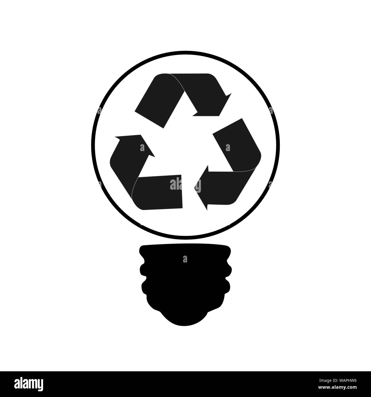 L'économie d'énergie écologie,ampoule Green cities aider le monde avec eco-friendly concept d'idées. Illustration de Vecteur