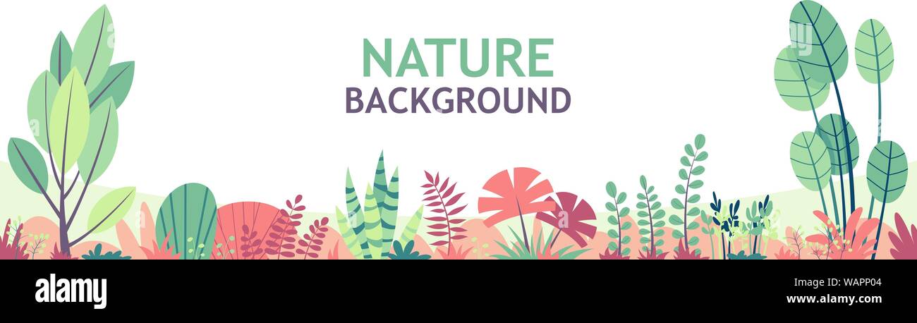 Télévision nature fond avec copie espace pour texte, bannière, carte de souhaits, l'affiche et la publicité Illustration de Vecteur