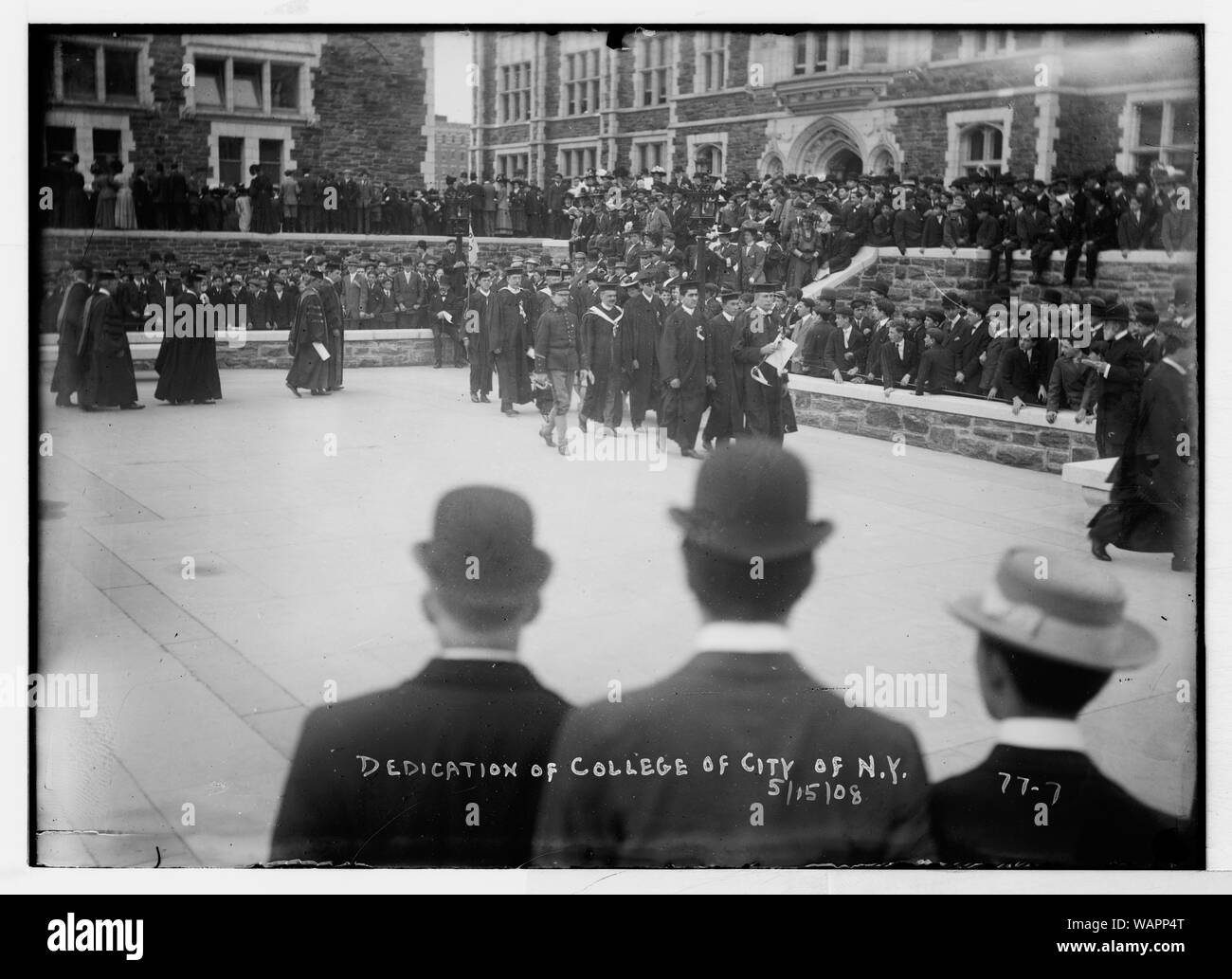 Le dévouement de College de la ville de New York) - procession, New York Banque D'Images