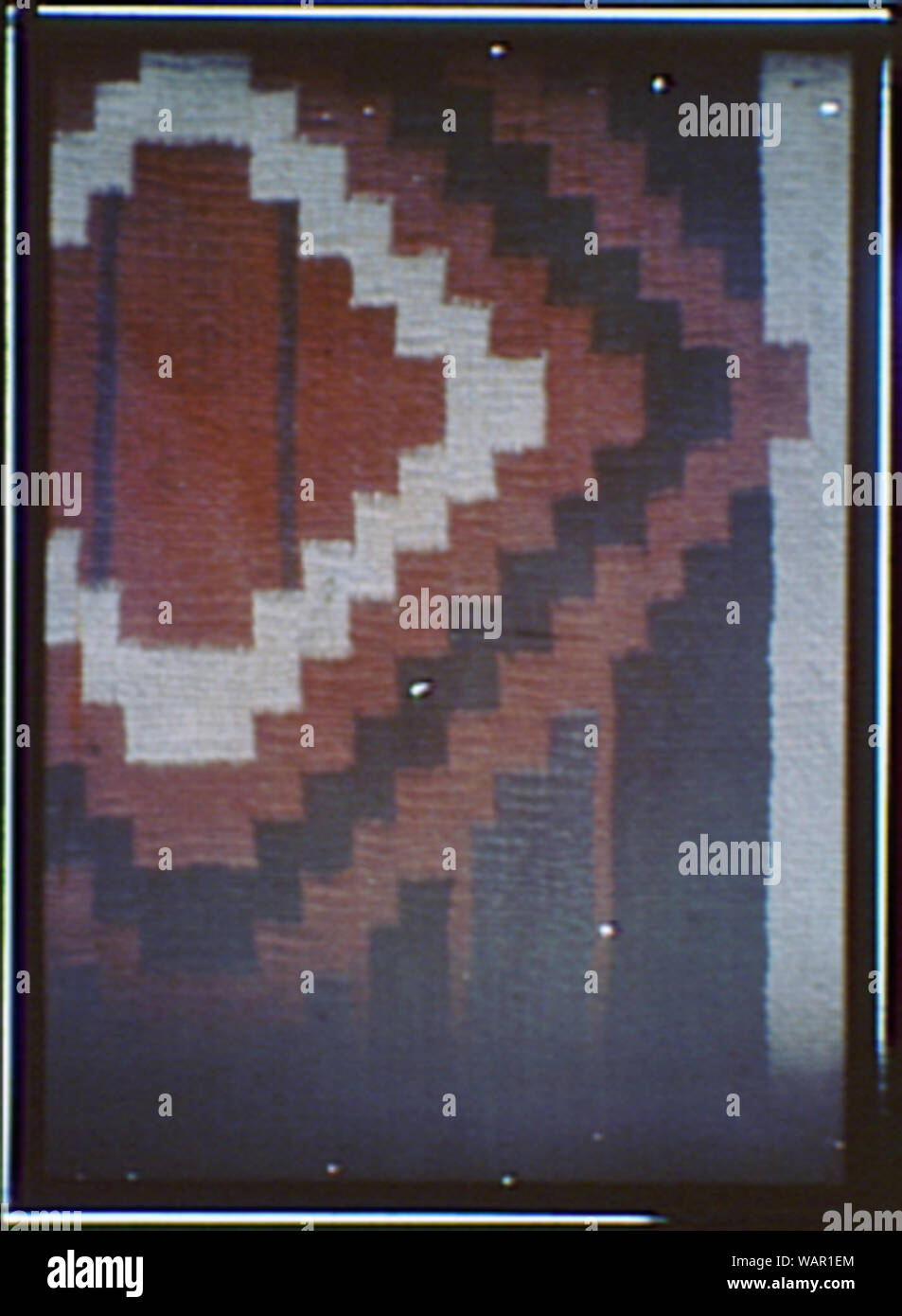 Détail d'un textile à motifs Banque D'Images