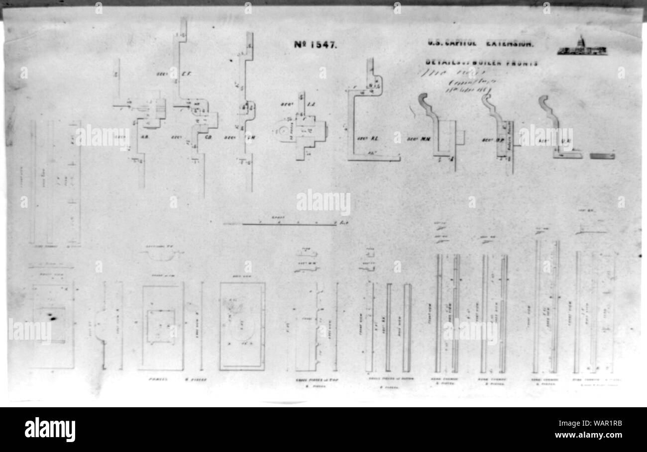 Détails des fronts de la chaudière Banque D'Images