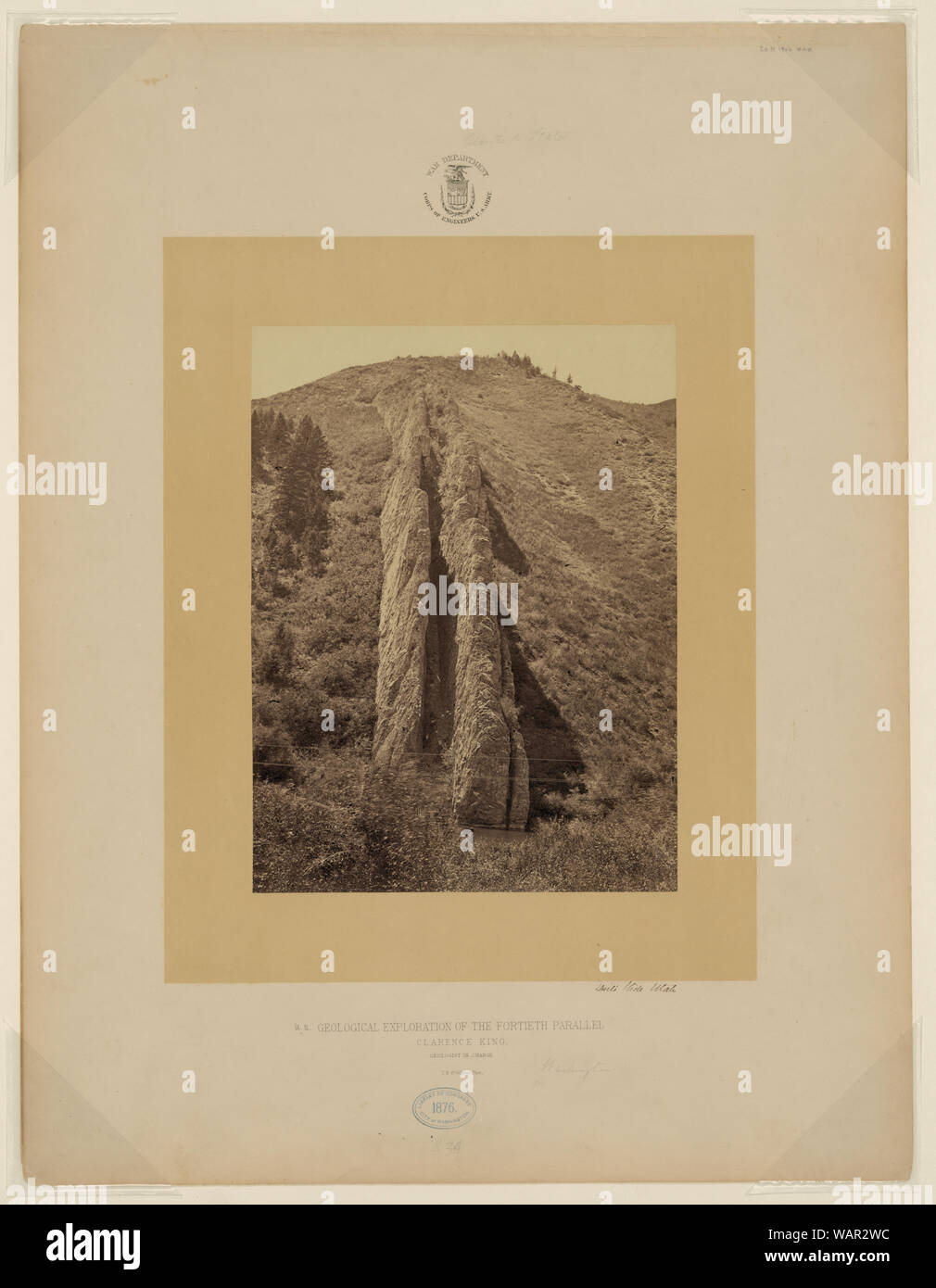 Devil's Slide, Utah / T.H. O'Sullivan, phot. Banque D'Images