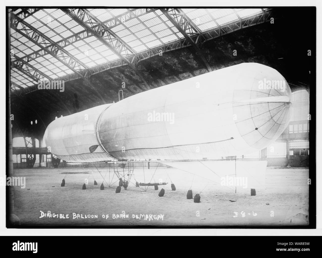 Ballon dirigeable sur Baron E. DeMarcay Banque D'Images