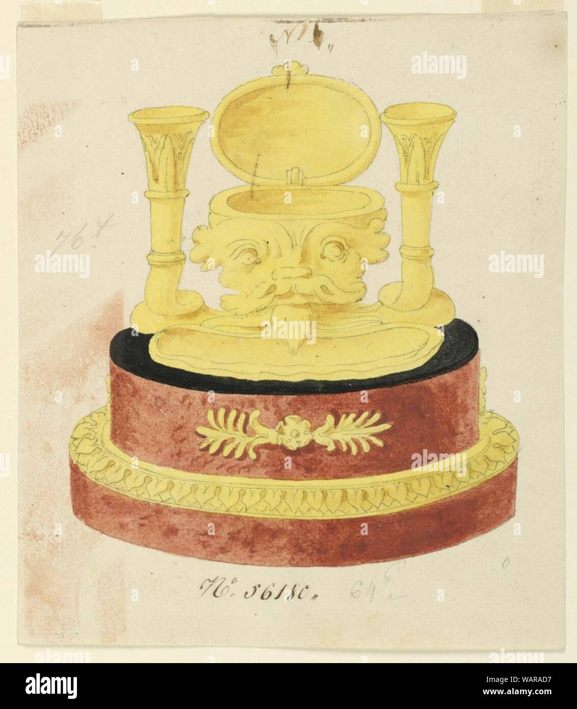 Dessin, conception de stand d'encre, 1800-1825 Banque D'Images
