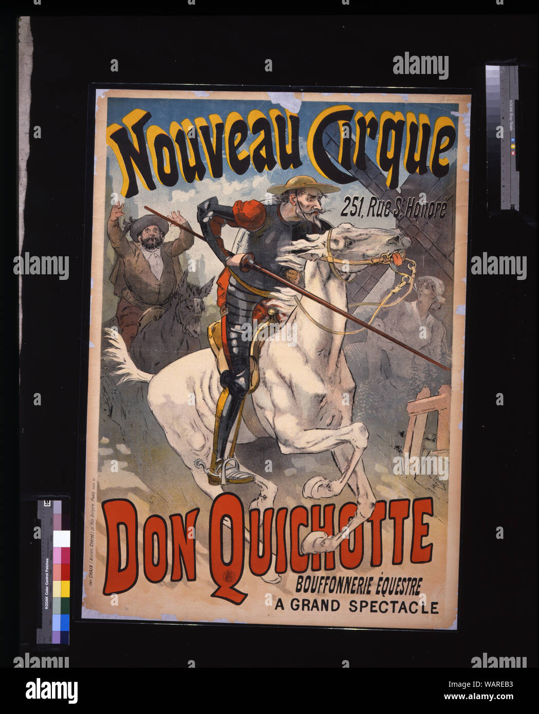 Don Quichotte, bouffonnerie équestre : Nouveau cirque, 251 rue St Honoré / / L. Lefèvre, '92. Banque D'Images