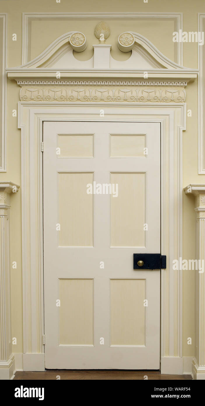 Détail de la porte de la bibliothèque, Blair House, situé en face de la Maison Blanche, Washington, D.C. Banque D'Images Détail de la porte de la bibliothèque, Blair House, situé en face de la Maison Blanche, Washington, D.C. Banque D'Images