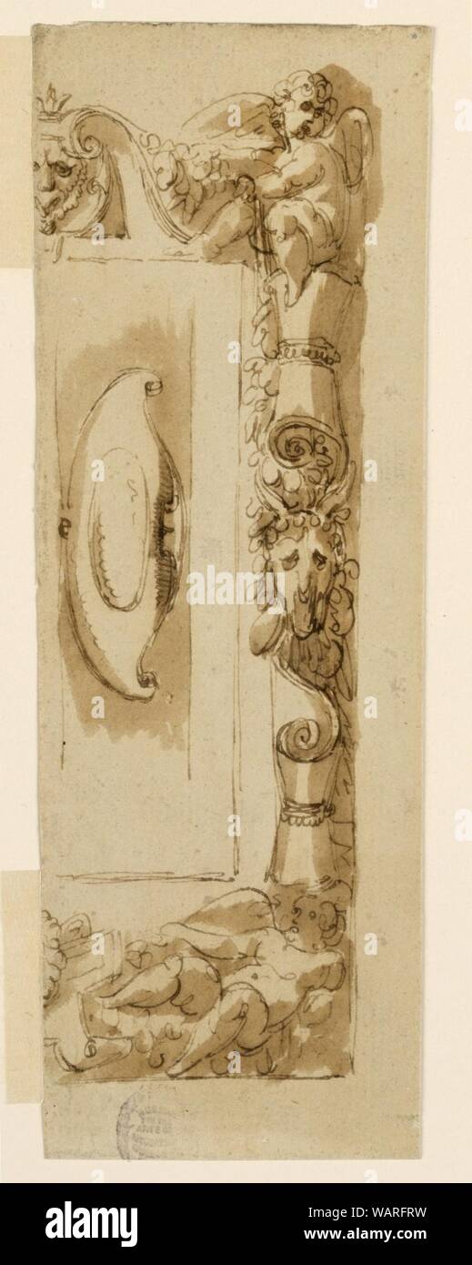 Dessin, cadre pour un écusson, 1750-1800 Banque D'Images