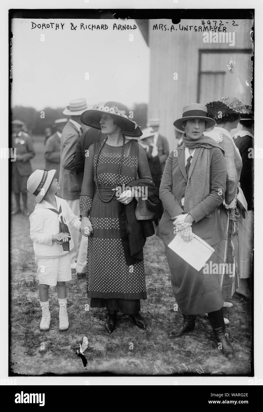 Dorothy & Richard Arnold, Mme A. Untermeyer [c.-à-d. Untermyer] Banque D'Images