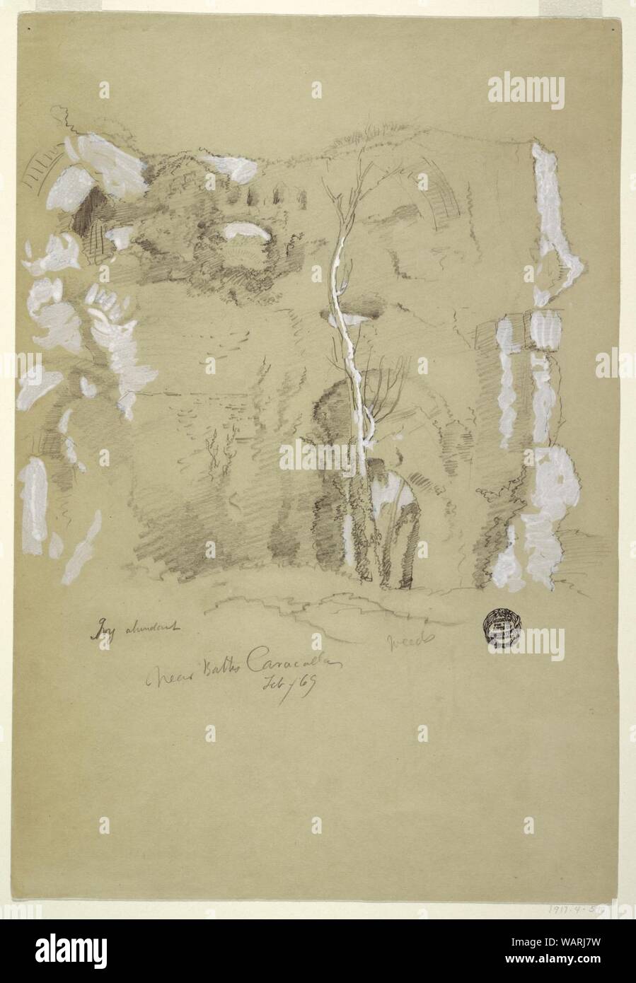 Plan des Thermes de Caracalla (Rome) | Estampe d'art