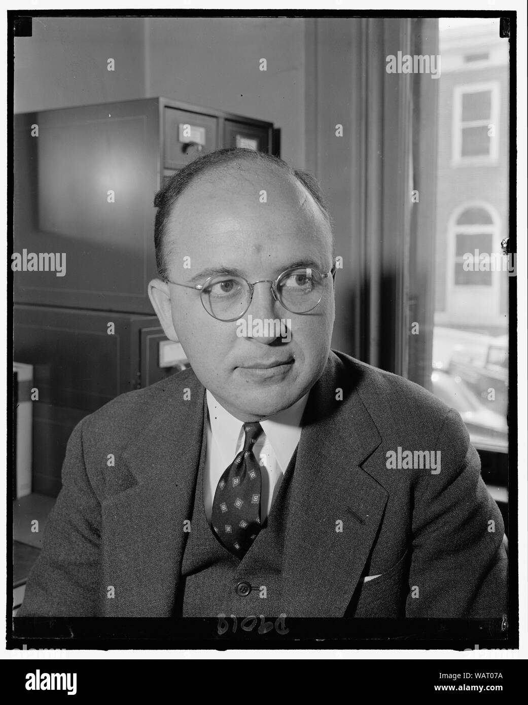 Le Dr W.H. Sebrell, de l'Institut National de la Santé Banque D'Images