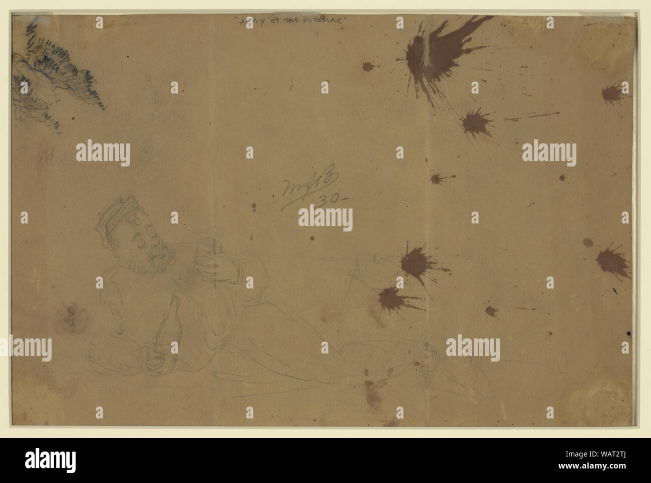 Soldat ivre Banque D'Images