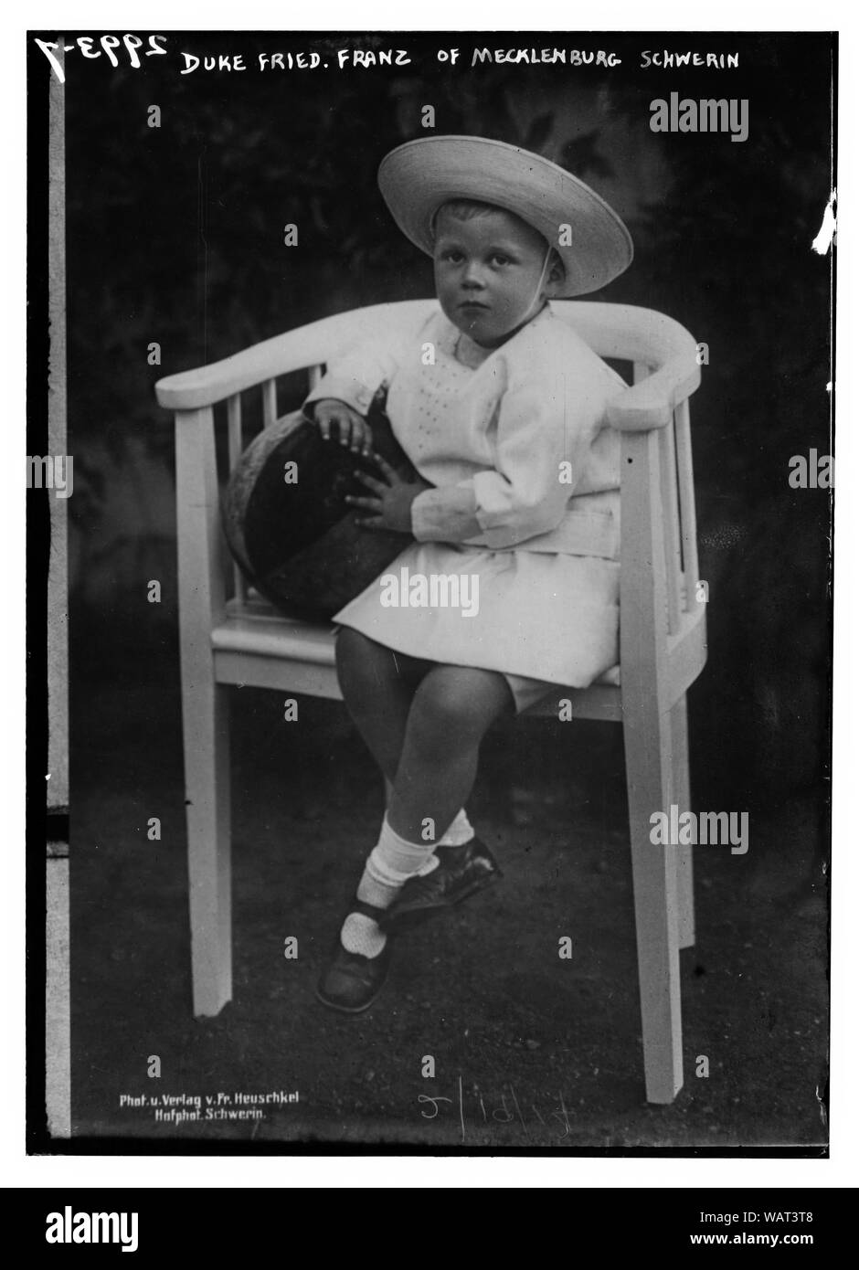 Duc Fried. Franz. de Mecklembourg Schwerin Banque D'Images