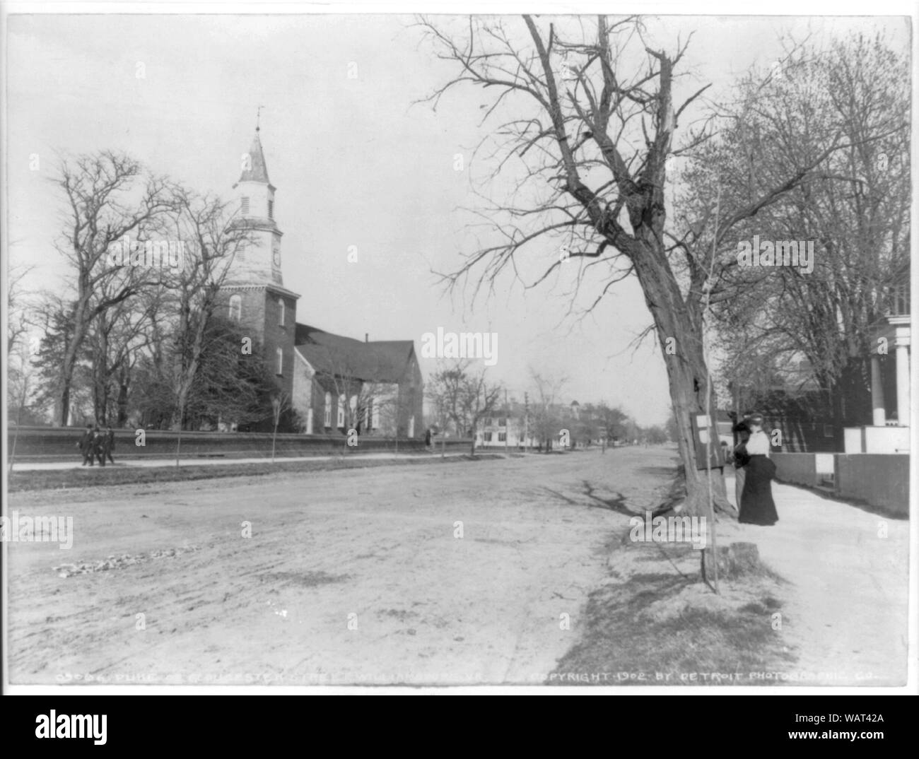 Duc de Gloucester Road, Williamsburg, en Virginie. Banque D'Images
