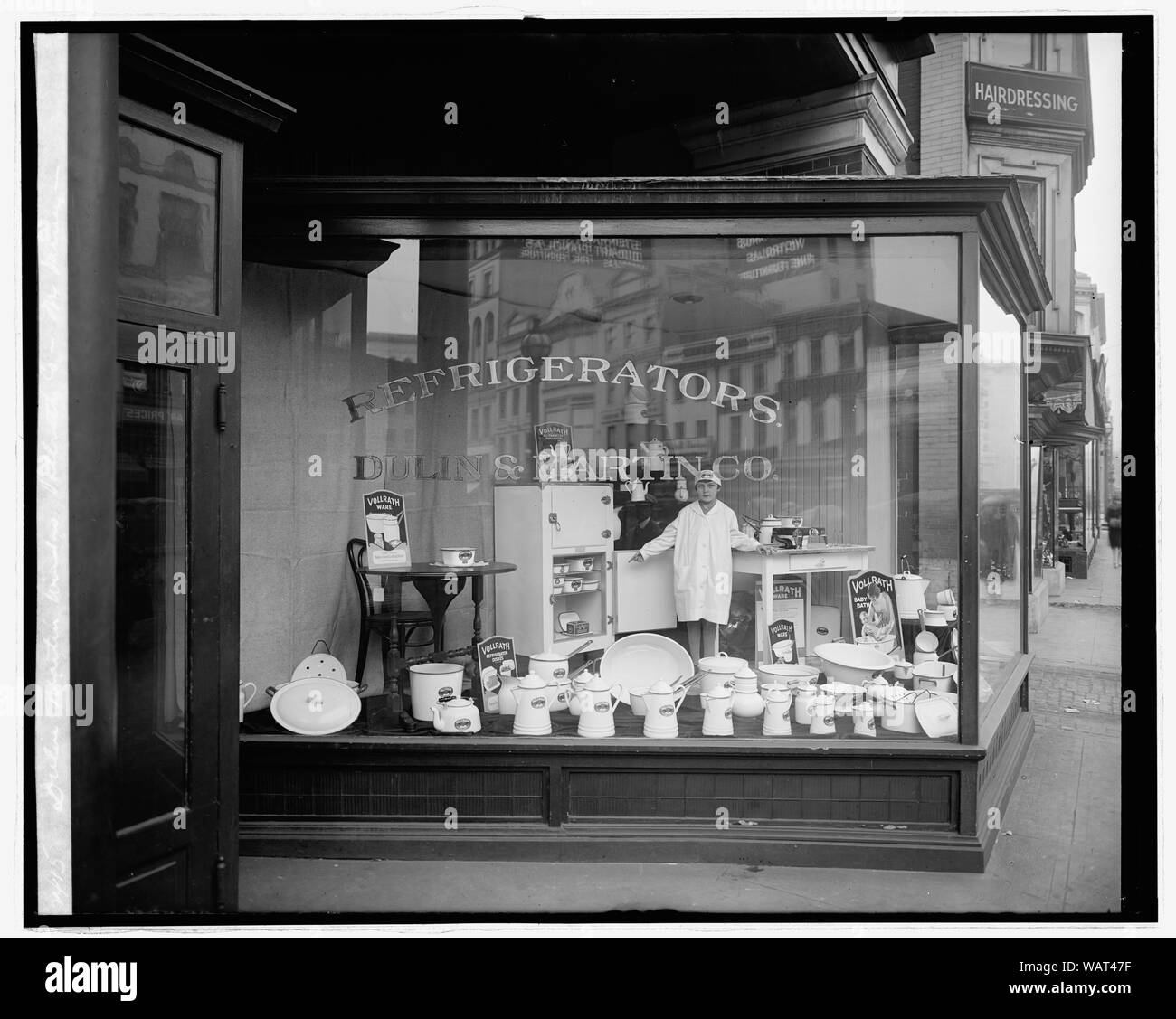 Dulin & Martin Vollrath fenêtre Co., Mme Varney Banque D'Images