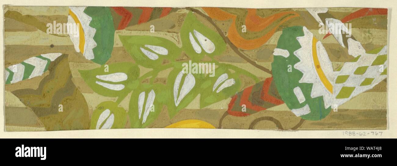 Dessin, dessin textile- Harlekin (Harlequin), 1911-13 Banque D'Images