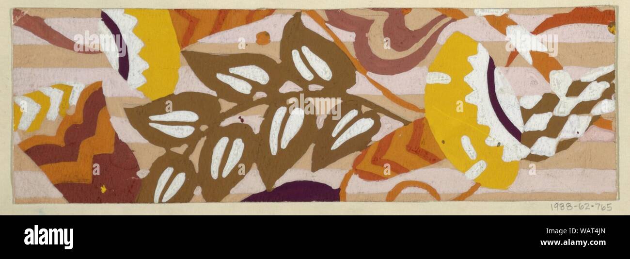 Dessin, dessin textile- Harlekin (Harlequin), 1911-13 Banque D'Images