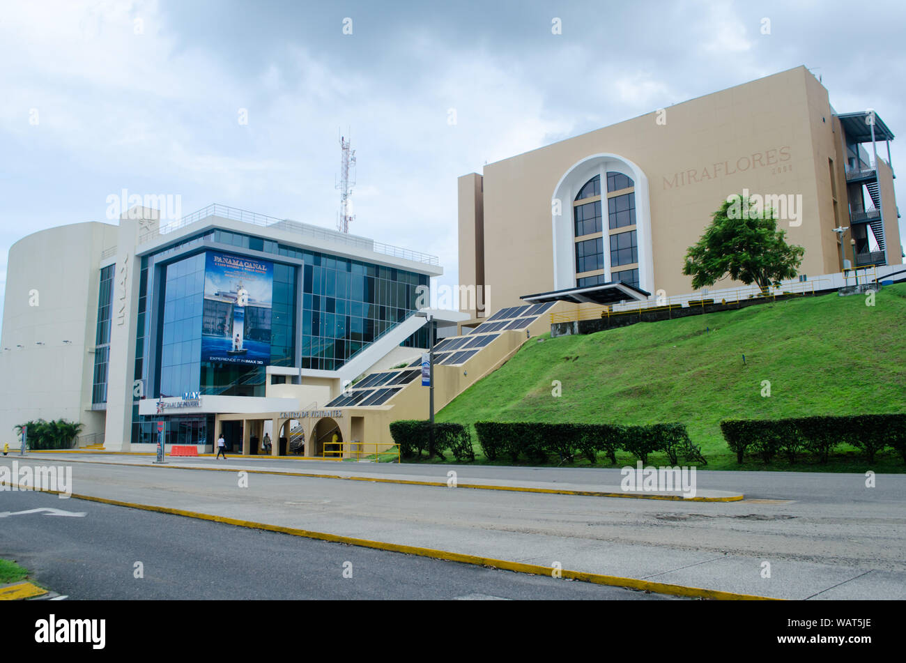 Canal de Panama Miraflores Visitor Centre Banque D'Images