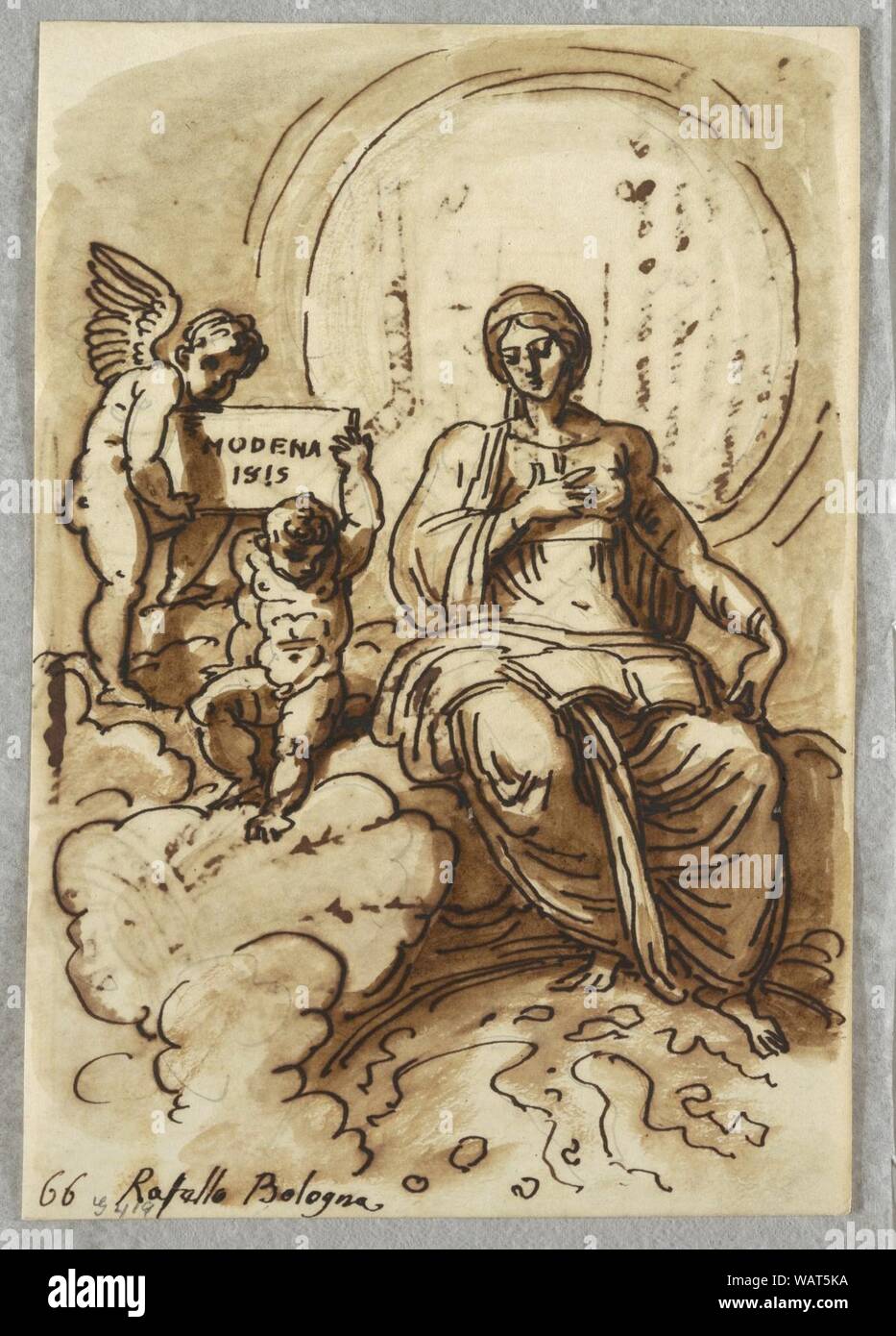 Le dessin, l'Astronome, après Raphael, 1815 Banque D'Images