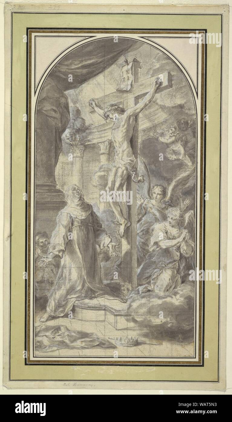 Dessin, la Crucifixion, ca. 1730 Banque D'Images