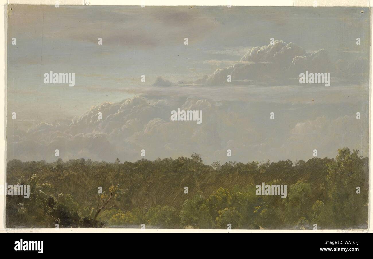 Dessin, Thunder Clouds, Jamaïque, août 1865, 1865 Banque D'Images