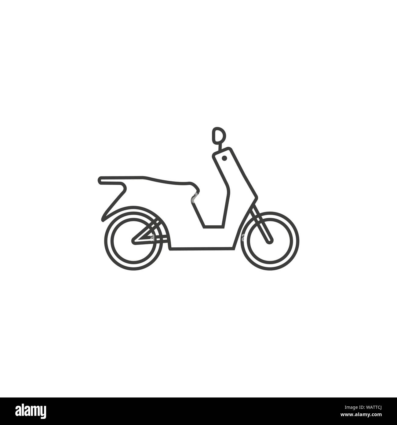 Moto Moto, icône. Illustration vectorielle, modèle plat. Illustration de Vecteur