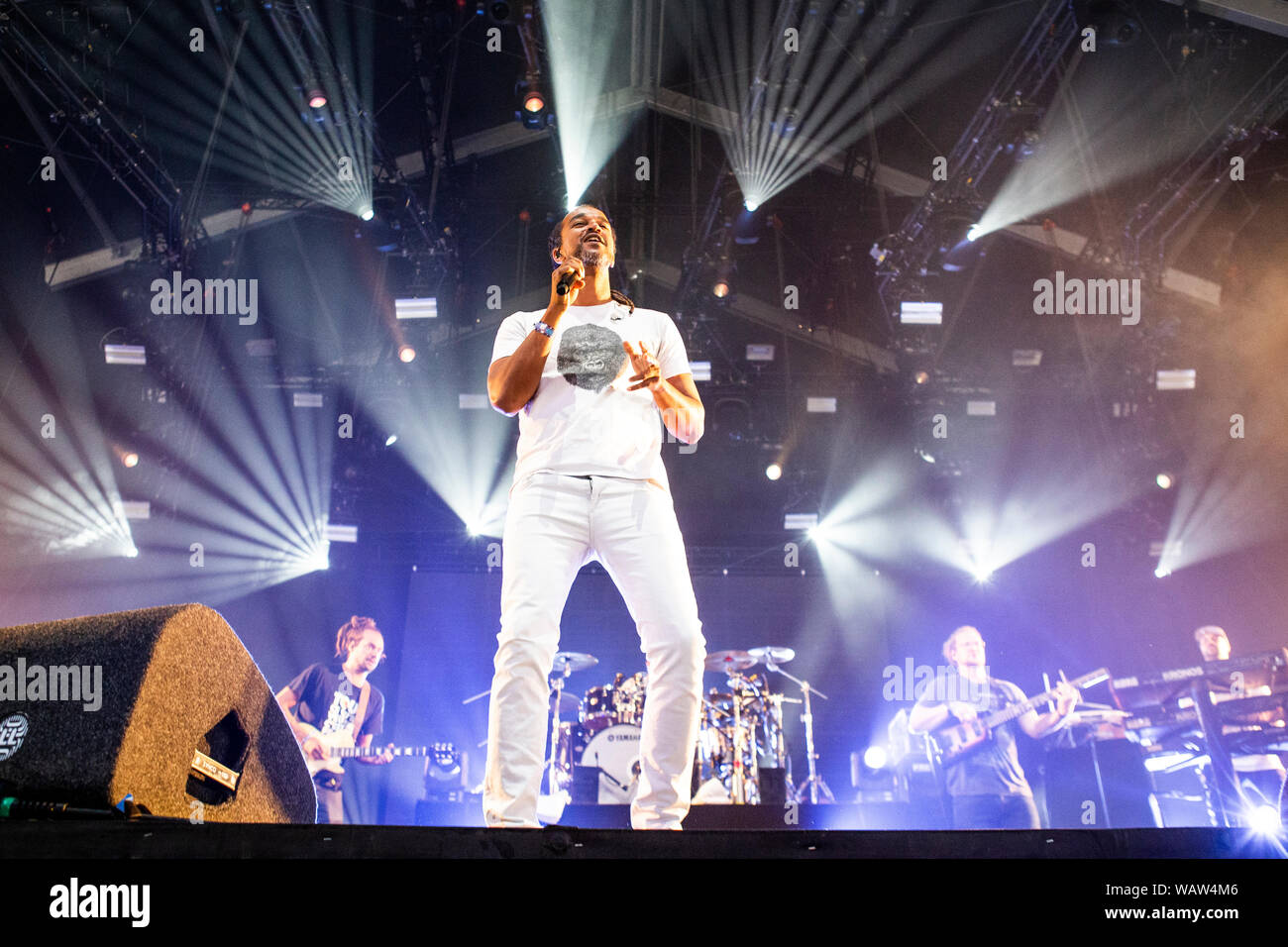 Biddinghuizen, Pays-Bas 17 août 2019 Dub Inc effectue live au festival Lowlands 2019 © Roberto Finizio/ Alamy Banque D'Images