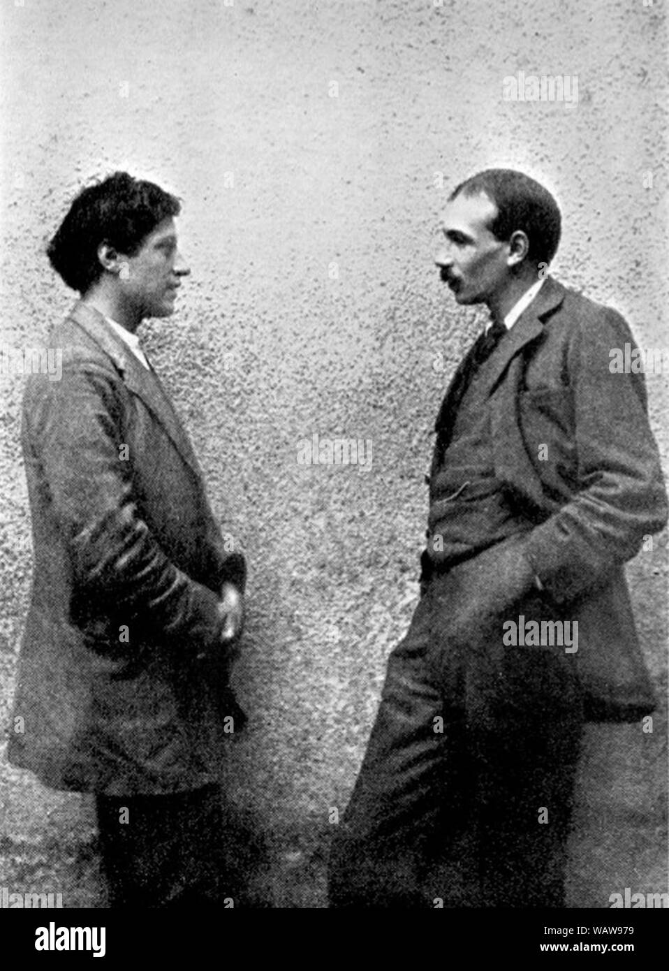 Duncan Grant avec John Maynard Keynes. Banque D'Images
