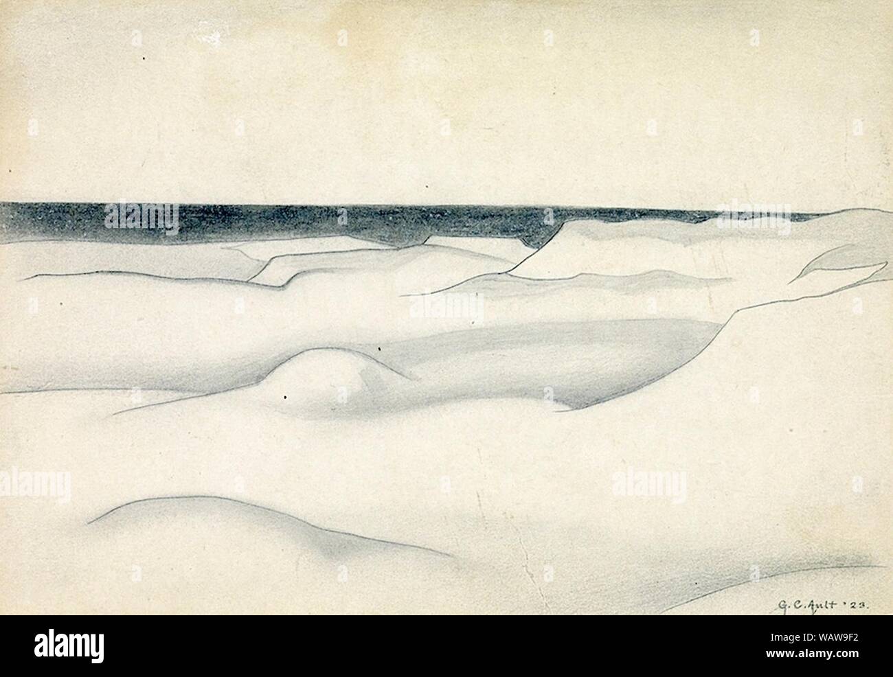 Les dunes. George Copeland Ault. Banque D'Images