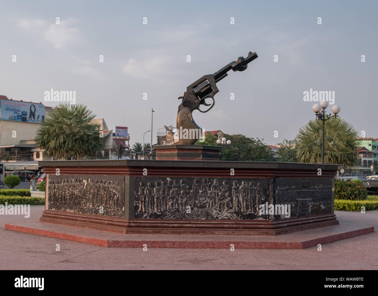 Monument des armes à feu liées, Phnom Penh Banque D'Images