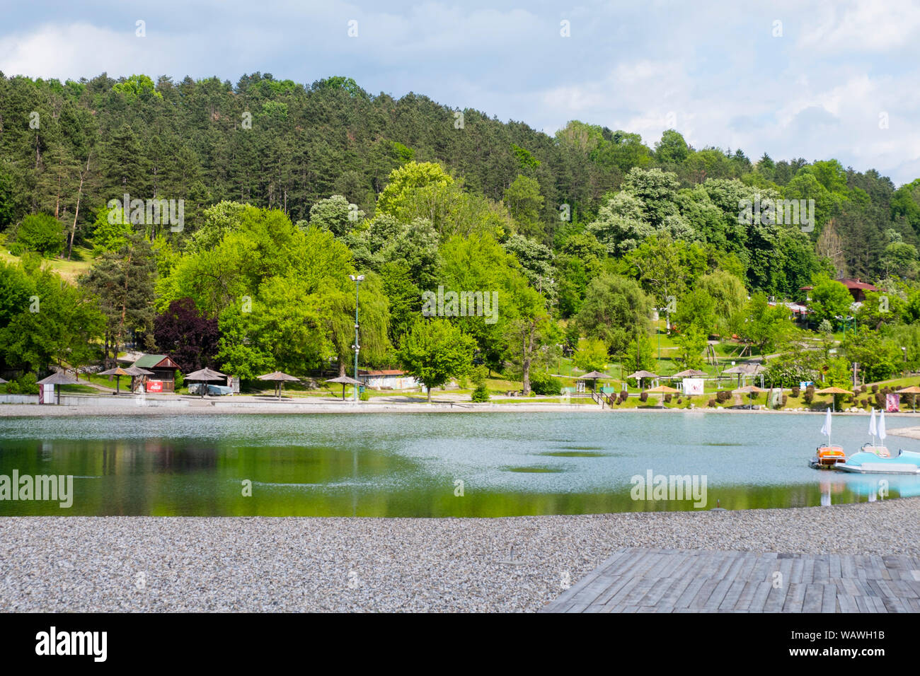 Panonika pannonienne, lacs, Tuzla, Bosnie-Herzégovine Banque D'Images