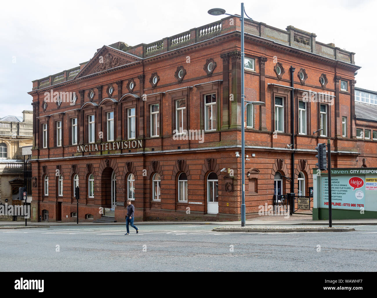 ITV Anglia, anciennement Anglia Television, l'administration centrale du centre-ville, Norwich, Norfolk, England, UK Banque D'Images