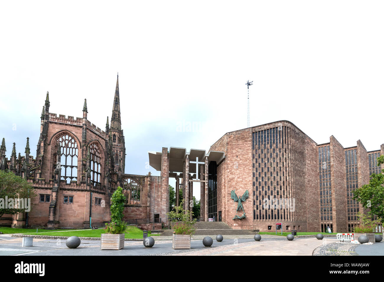 Ruines de la cathédrale de Coventry Banque D'Images