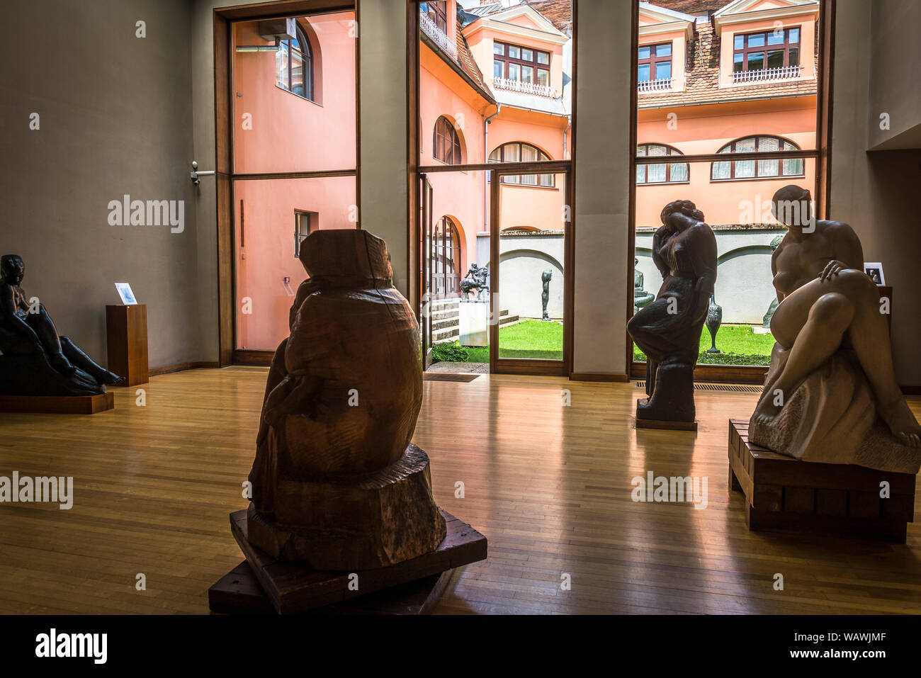 Sculptures à l'atelier de l'artiste, Ivan Mestrovic Atelier, Ville Haute, Zagreb, Croatie Banque D'Images