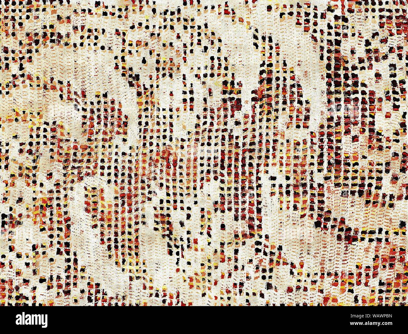Napperon fait main grunge texture de fond. Motif en bonneterie. Banque D'Images