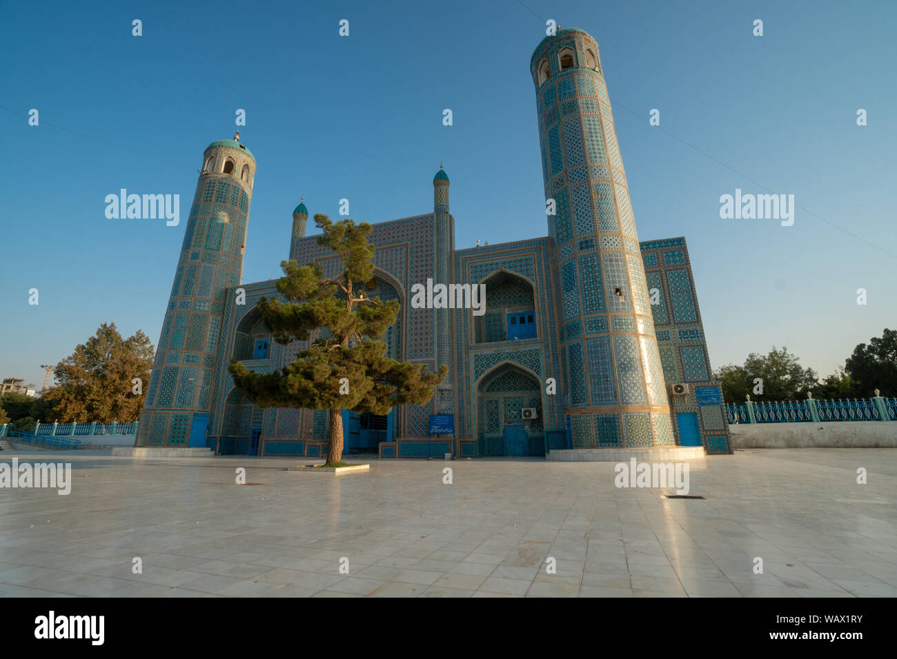 La mosquée bleue de Mazar-e Sharif, Afghanistan (tombeau de Hazrat Ali) Banque D'Images