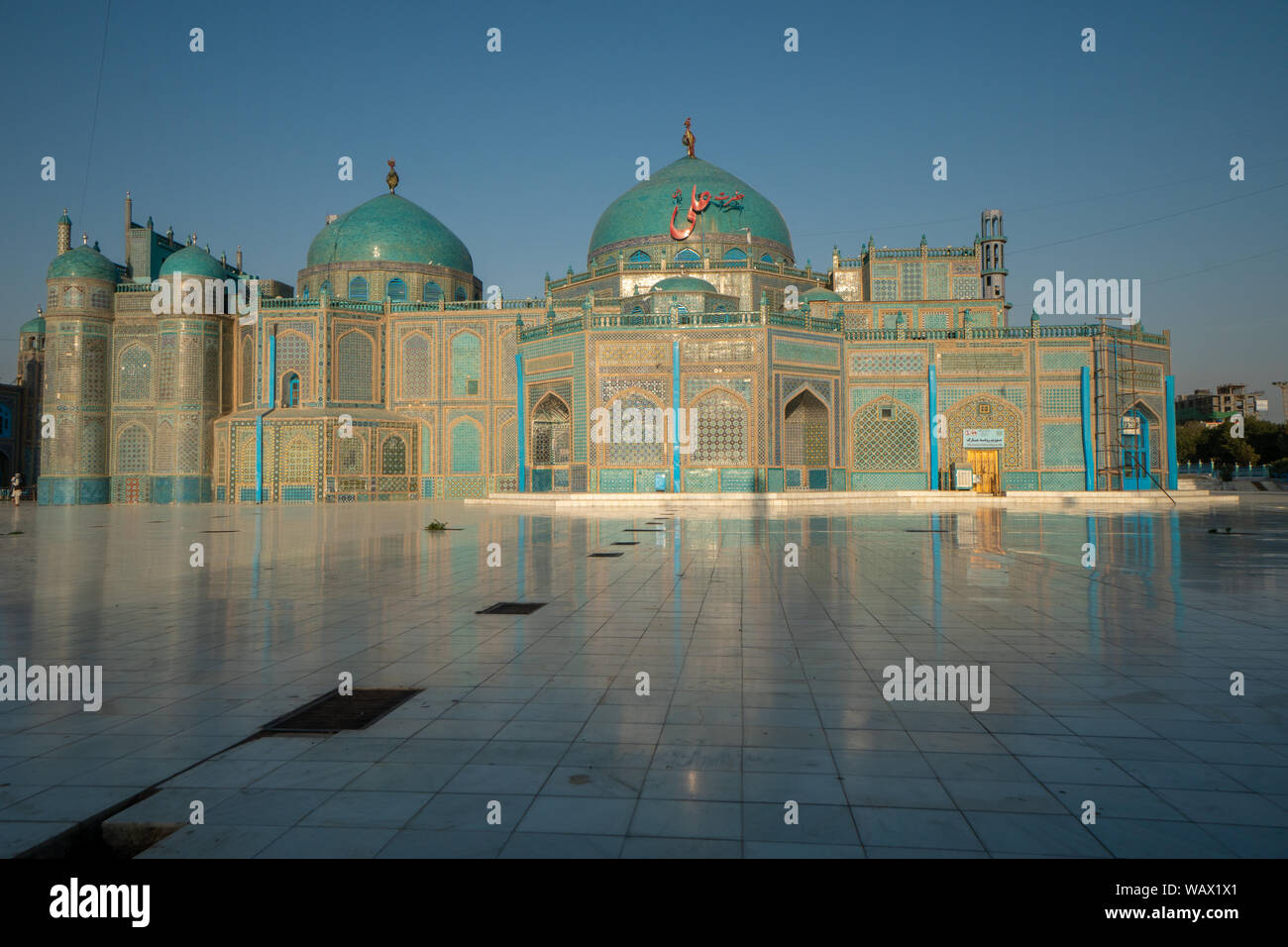 La mosquée bleue de Mazar-e Sharif, Afghanistan (tombeau de Hazrat Ali) Banque D'Images