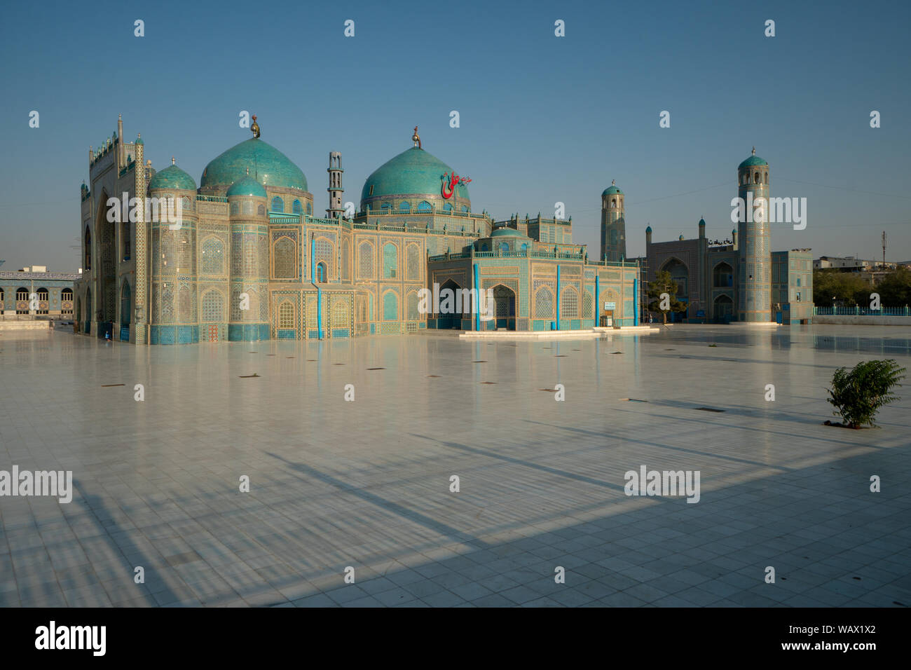 La mosquée bleue de Mazar-e Sharif, Afghanistan (tombeau de Hazrat Ali) Banque D'Images