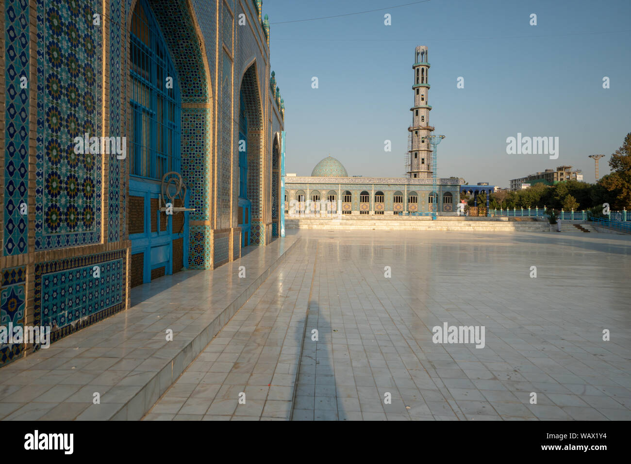 La mosquée bleue de Mazar-e Sharif, Afghanistan (tombeau de Hazrat Ali) Banque D'Images