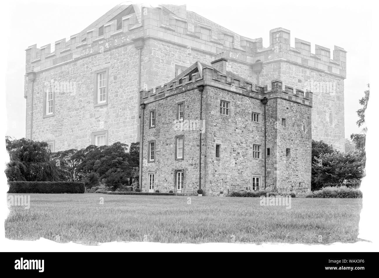 Château de Peel Hellifield Banque D'Images