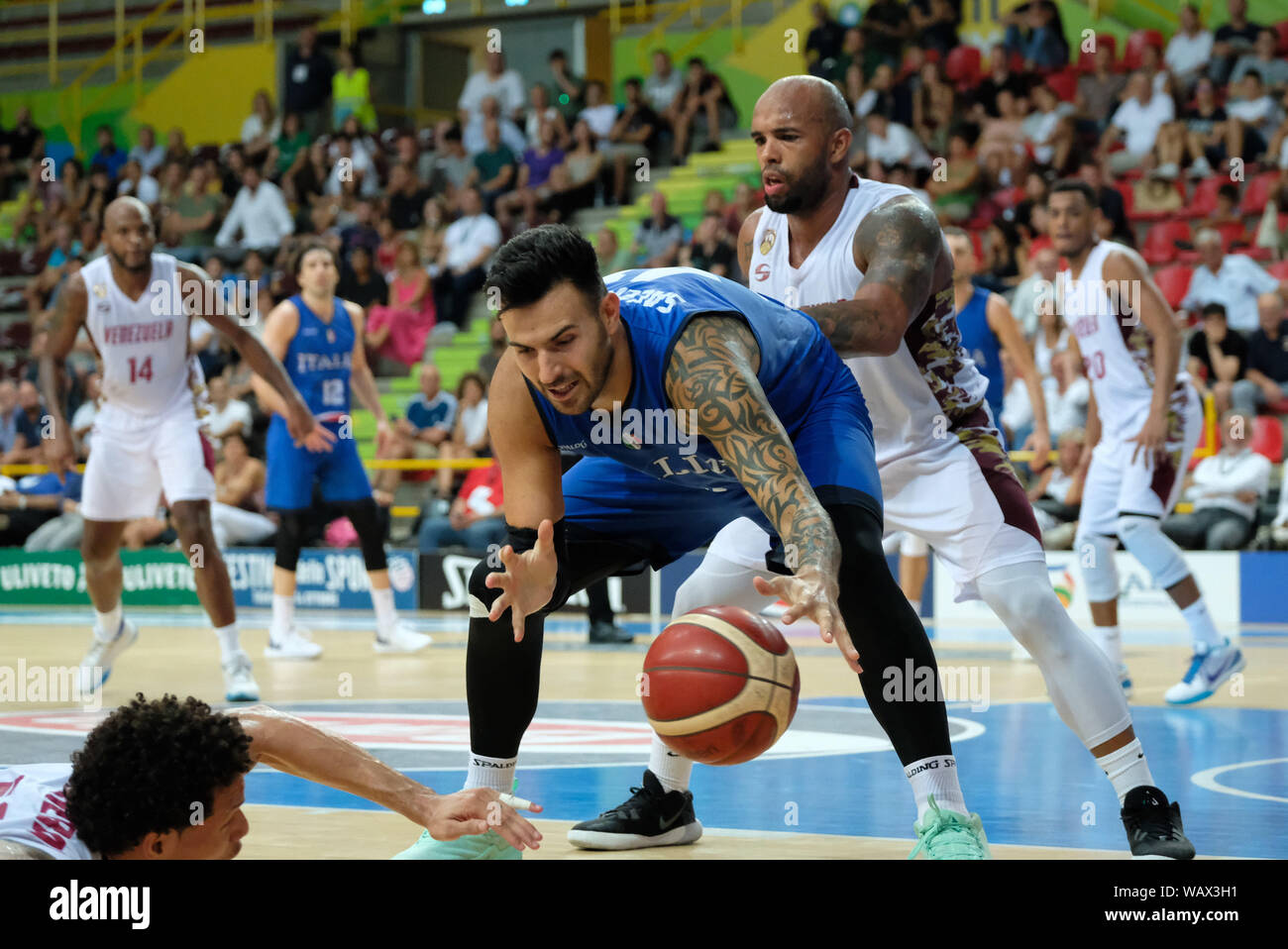 BRIAN SACCHETTI Vérone pendant la coupe de basket-ball - Italia contre le Venezuela, Vérone, Italie, 10 août 2019, Panier Nazionale Italiana di Panier Banque D'Images