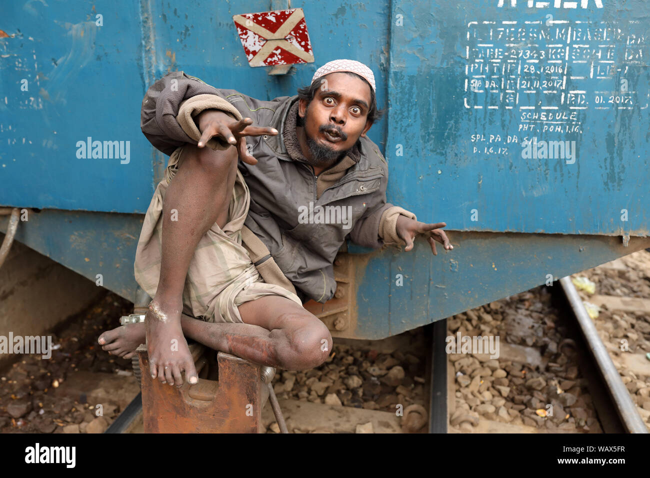 Retour de pèlerinage musulman Bishwa Ijtema à Dhaka, au Bangladesh. Bishwa Ijtema est la plus grande congrégation islamique du monde Banque D'Images