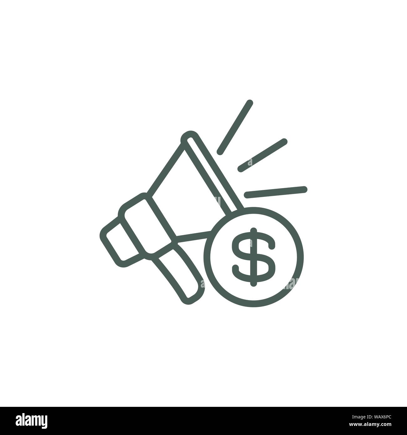 Annonces Médias sociaux - l'icône de l'imagerie publicitaire, y compris l'engagement social Illustration de Vecteur