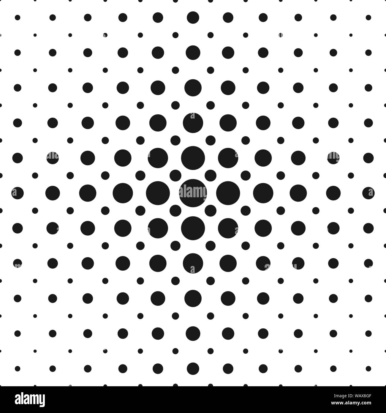 Des points de trame géométrique monochrome motif de fond modèle - abstract vector graphic design Illustration de Vecteur