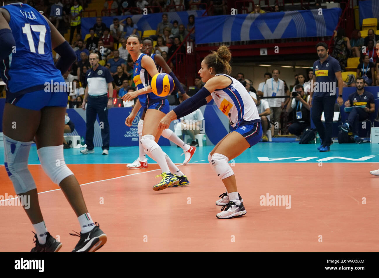 Au cours De Gennaro Ricezione Qualificazioni Femminile Olimpiadi Tokyo 2020 - Italia vs Kenia, Catania, Italie, 02 août 2019, le volley Nazionale Italiana Ma Banque D'Images