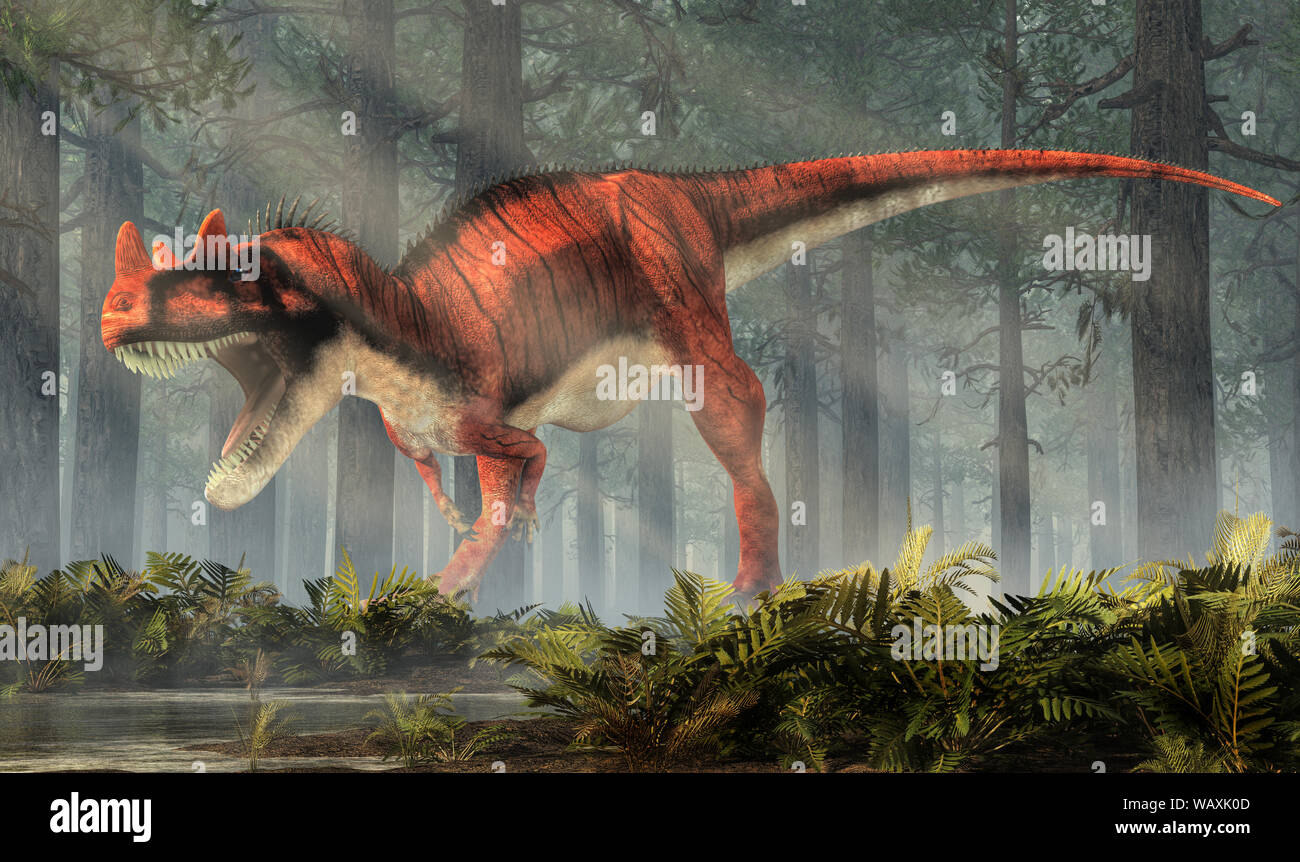 Ceratosaurus était un dinosaure théropode carnivore de l'ère jurassique