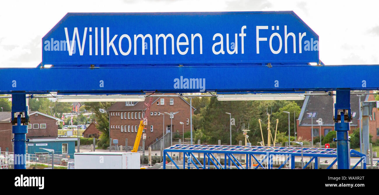 Bienvenue sur l'île Foehr Banque D'Images